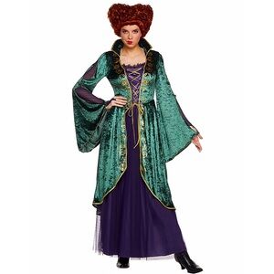 Hocus Pocus Witch Winifred Sanderson Dress Cosplay Halloween Women’s Costume M